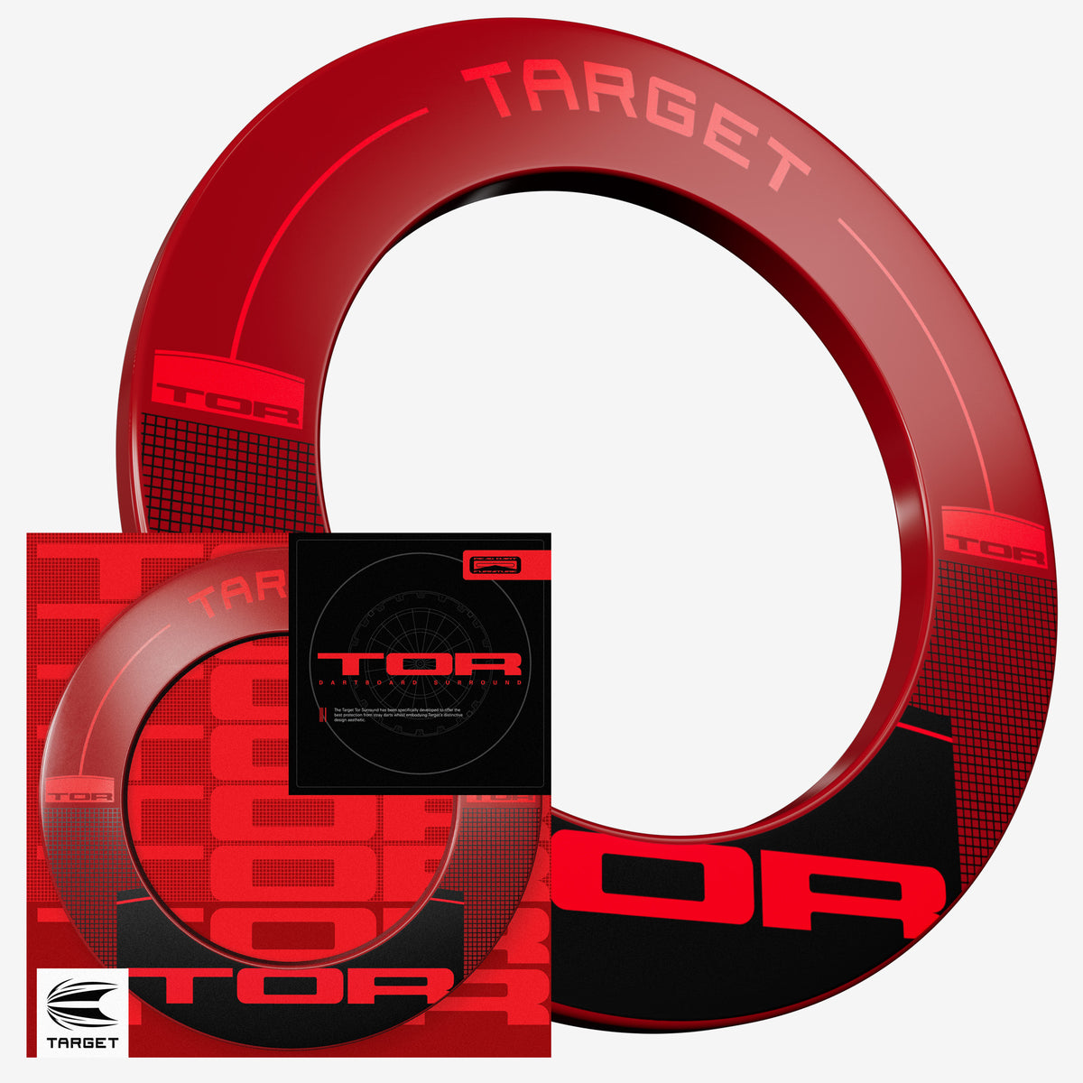 Target Tor Dartboard Surround - Rot