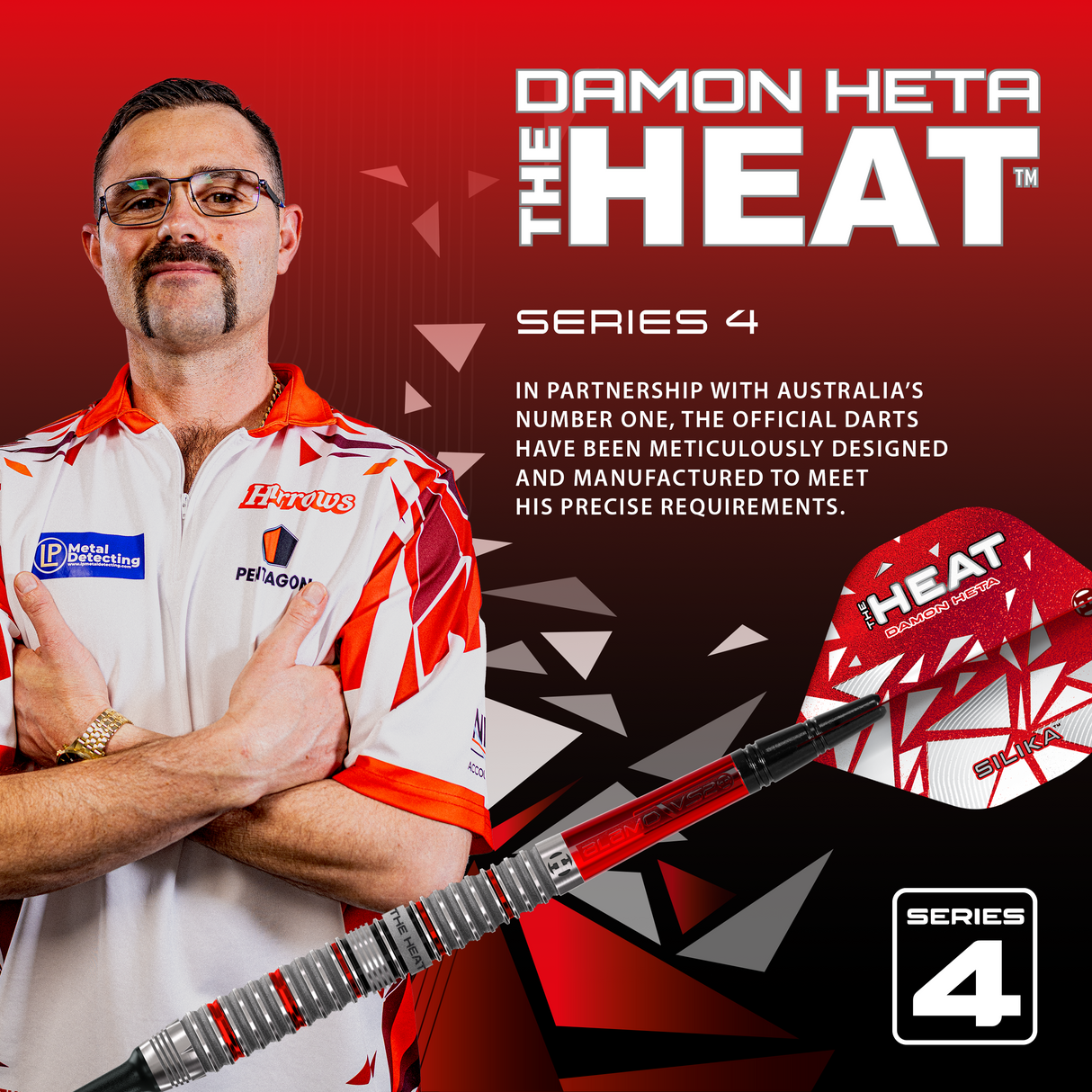 Harrows Damon Heta Darts - Welche Spitze - 90% Tungsten - Serie 4