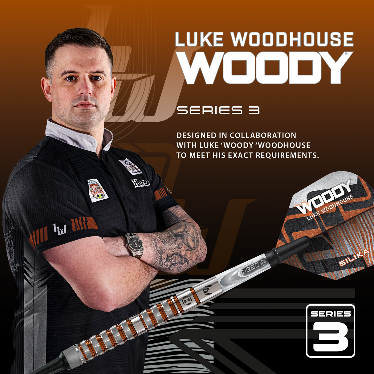 Harrows Luke Woodhouse Darts - Welche Spitze - 90% Tungsten - Serie 3