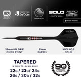 Harrows Ryan Searle Darts - Stahlspitze - 90% Tungsten - Geo