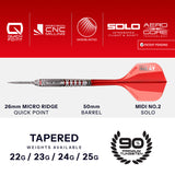 Harrows Damon Heta Darts - Stahlspitze - 90% Tungsten - Geo
