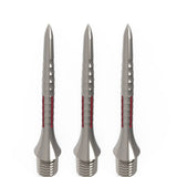 Caliburn Bamboo Conversion Points - Screw In - Soft Tip to Steel Tip - Silver & Red