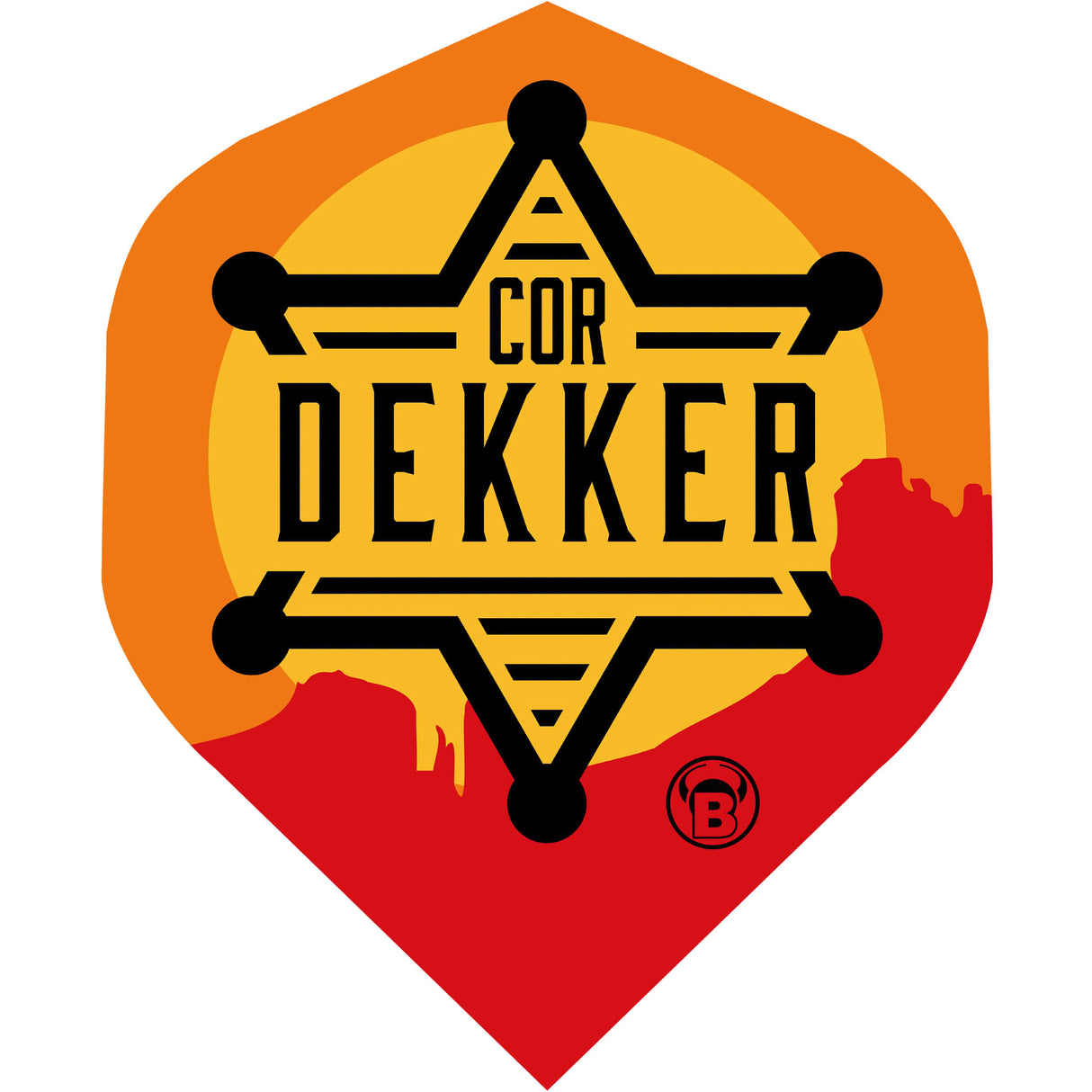 BULL'S Metrixx Dart Flights - 150 Mikron - Standard No2 - Cor Dekker