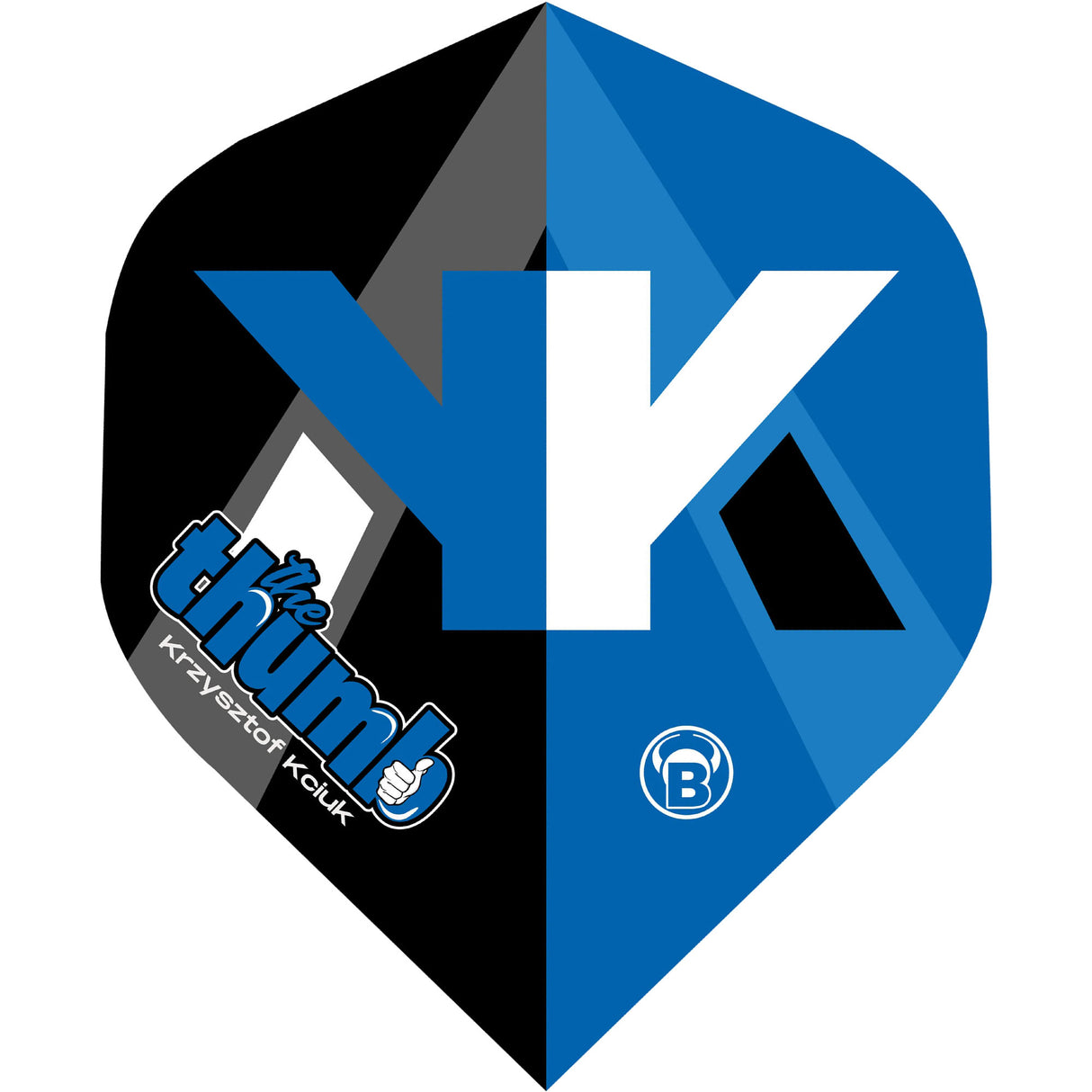 BULL'S Metrixx Dart Flights - 150 Mikron - Standard No2 - Krzysztof Kciuk