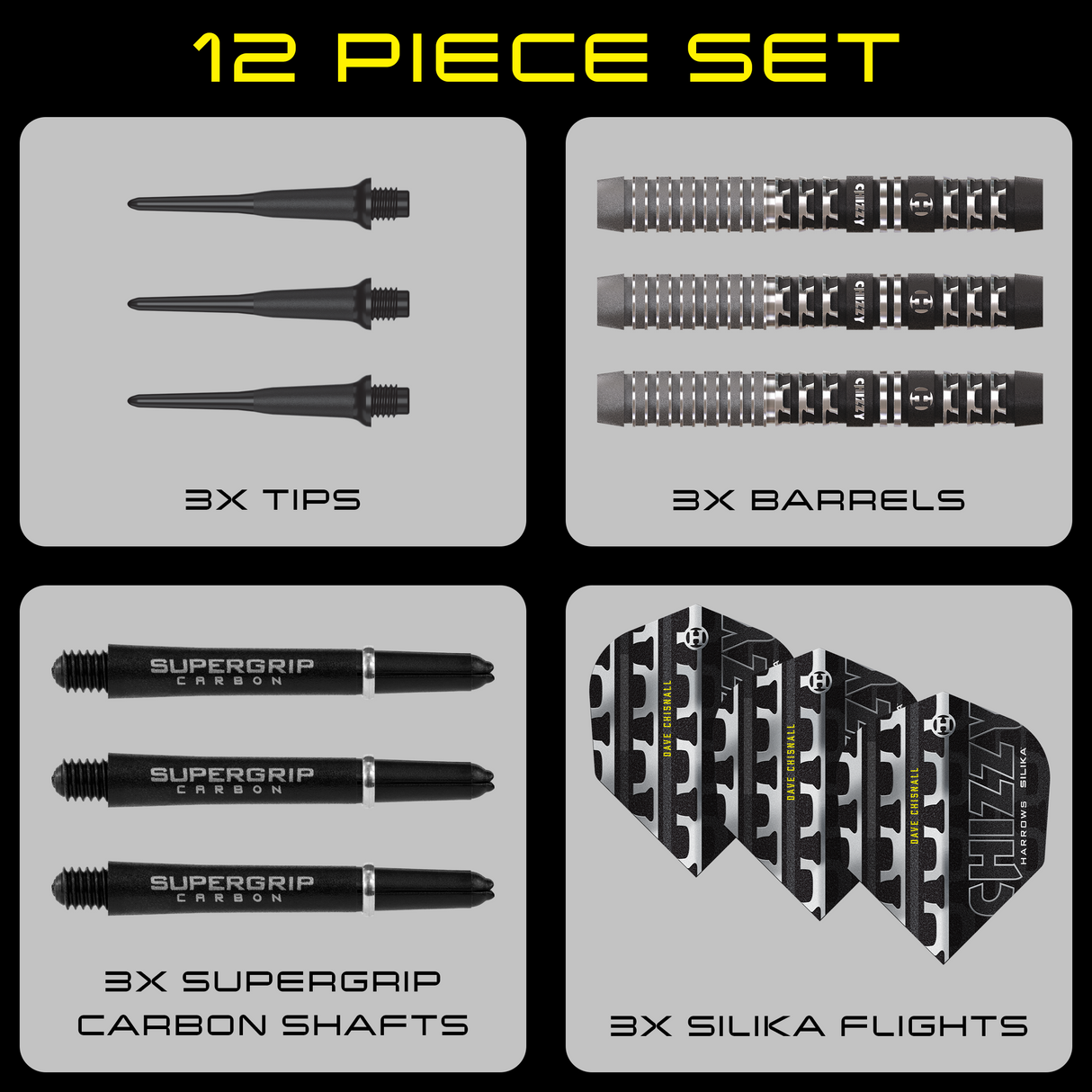 Harrows Dave Chisnall Darts - Welche Spitze - 90% Tungsten - Serie 4