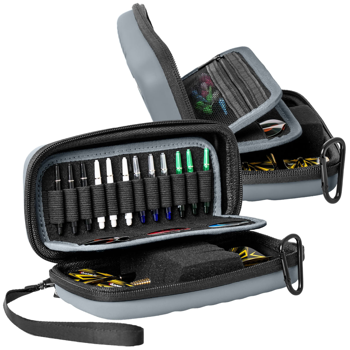 BULL'S Orbis Dart Case - Starkes EVA Material - S - Farben