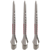 Caliburn Bamboo Conversion Points - Screw In - Soft Tip to Steel Tip - Silver & Red