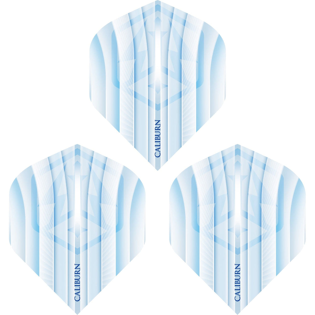 Caliburn Dart Flights - 100 Micron - Standard No2 - Ice Shadow