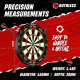 Ruthless Animal Home Darts Centre - Hotshot Dartboard in Cabinet - Eagle