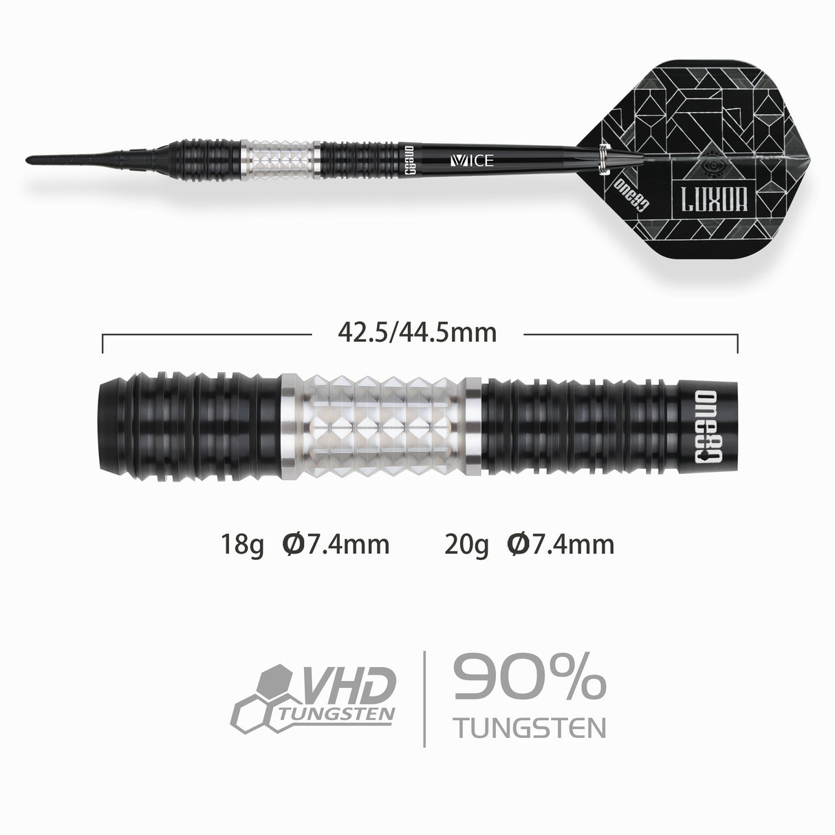 One80 Luxor II Darts - Welche Spitze -90% Tungsten - Eta
