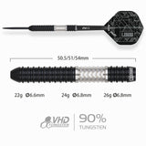 One80 Luxor II Darts - Stahlspitze - 90% Tungsten - Iota