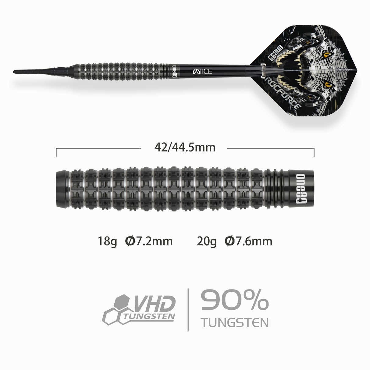 One80 Crocforce Darts - Welche Spitze - 90% Tungsten - CF4