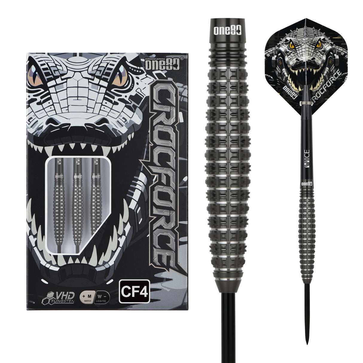 One80 Crocforce Darts - Stahlspitze - 90% Tungsten - CF4