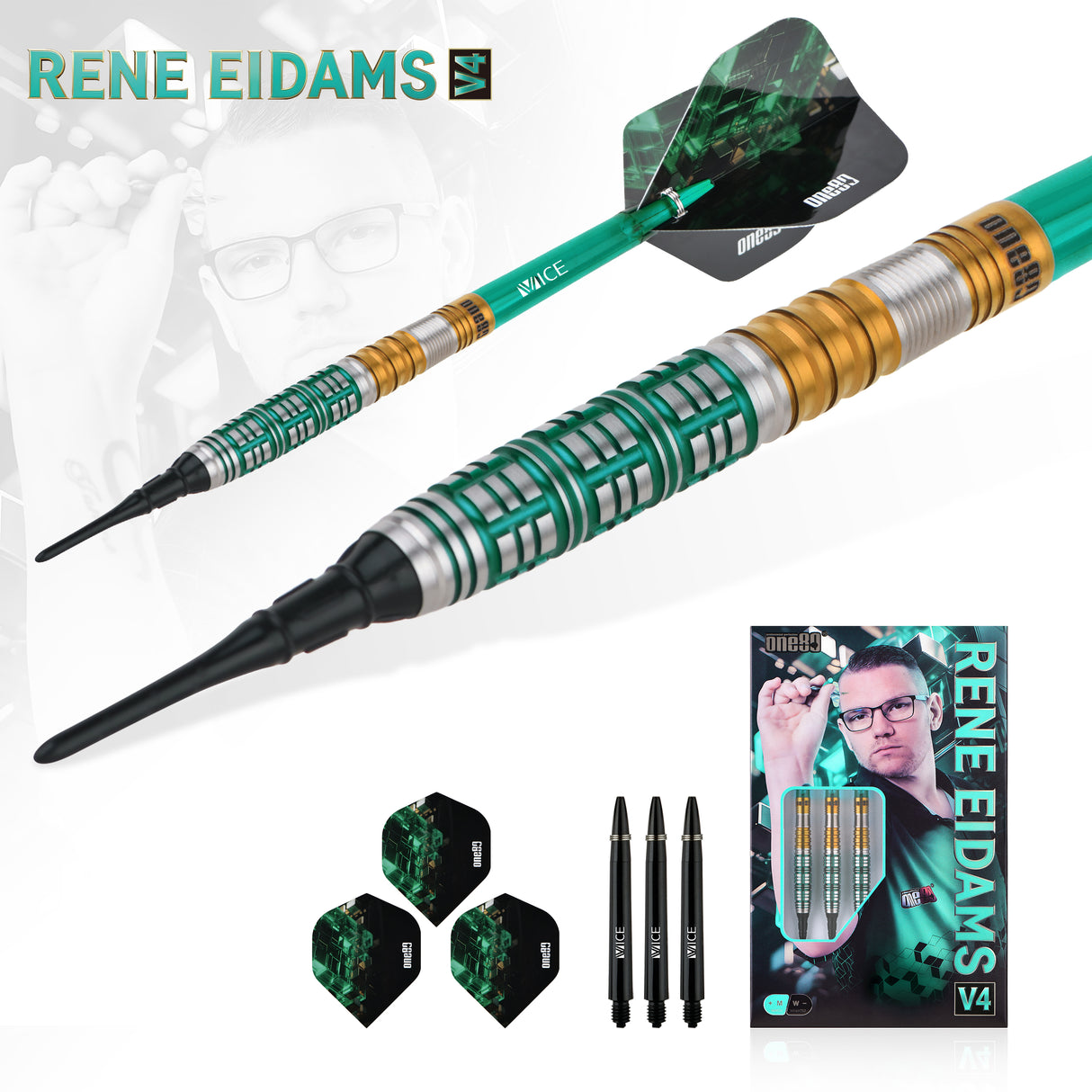 One80 Signature Darts - Welche Spitze - 90% Tungsten - Rene Eidams - V4