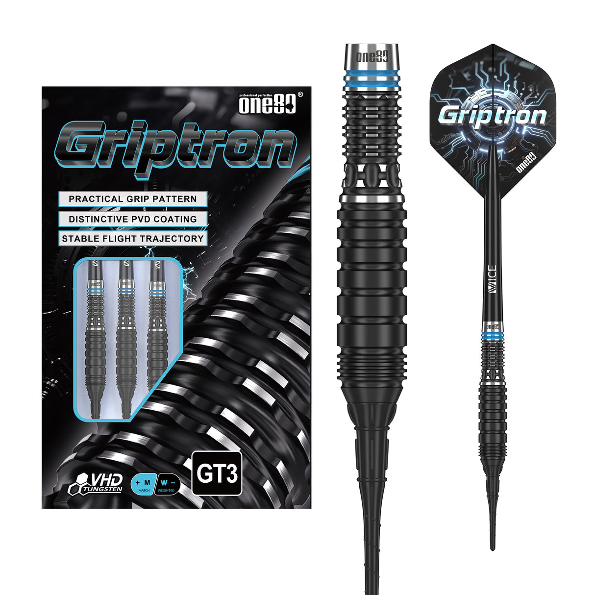 One80 Griptron Darts - Welche Spitze - 90% Tungsten - GT3