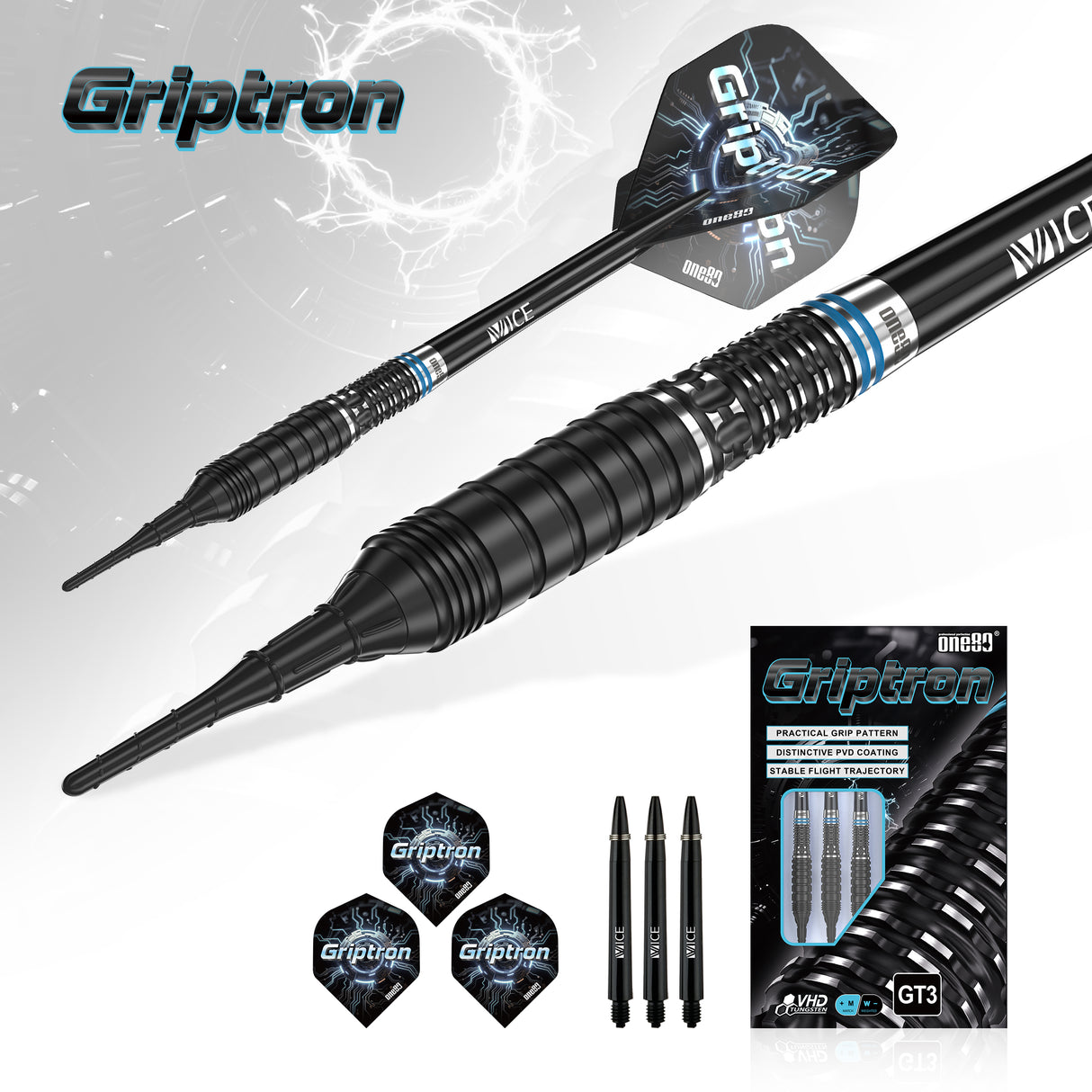One80 Griptron Darts - Welche Spitze - 90% Tungsten - GT3