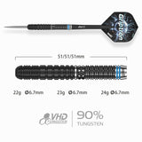 One80 Griptron Darts - Stahlspitze - 90% Tungsten - GT4