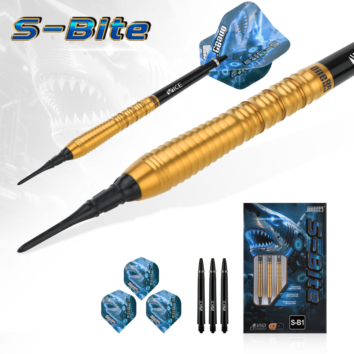 One80 S-Bite Darts - Welche Spitze - 90% Tungsten - S-B1