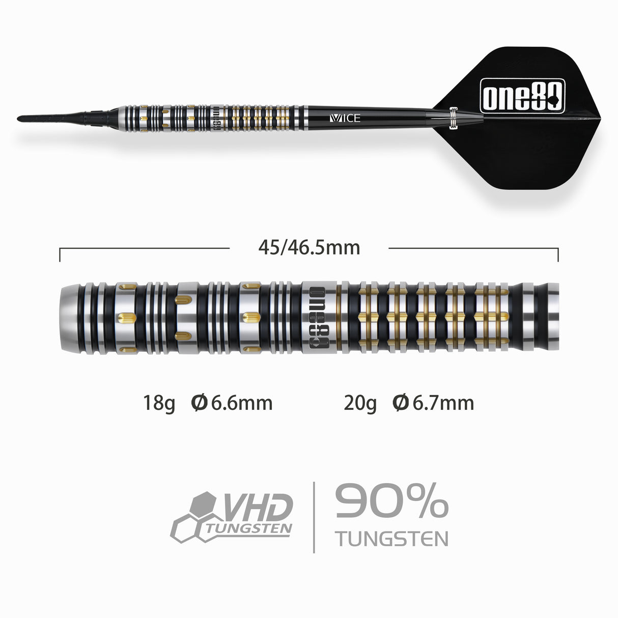 One80 Boris Koltsov Darts - Welche Spitze - 90% Tungsten