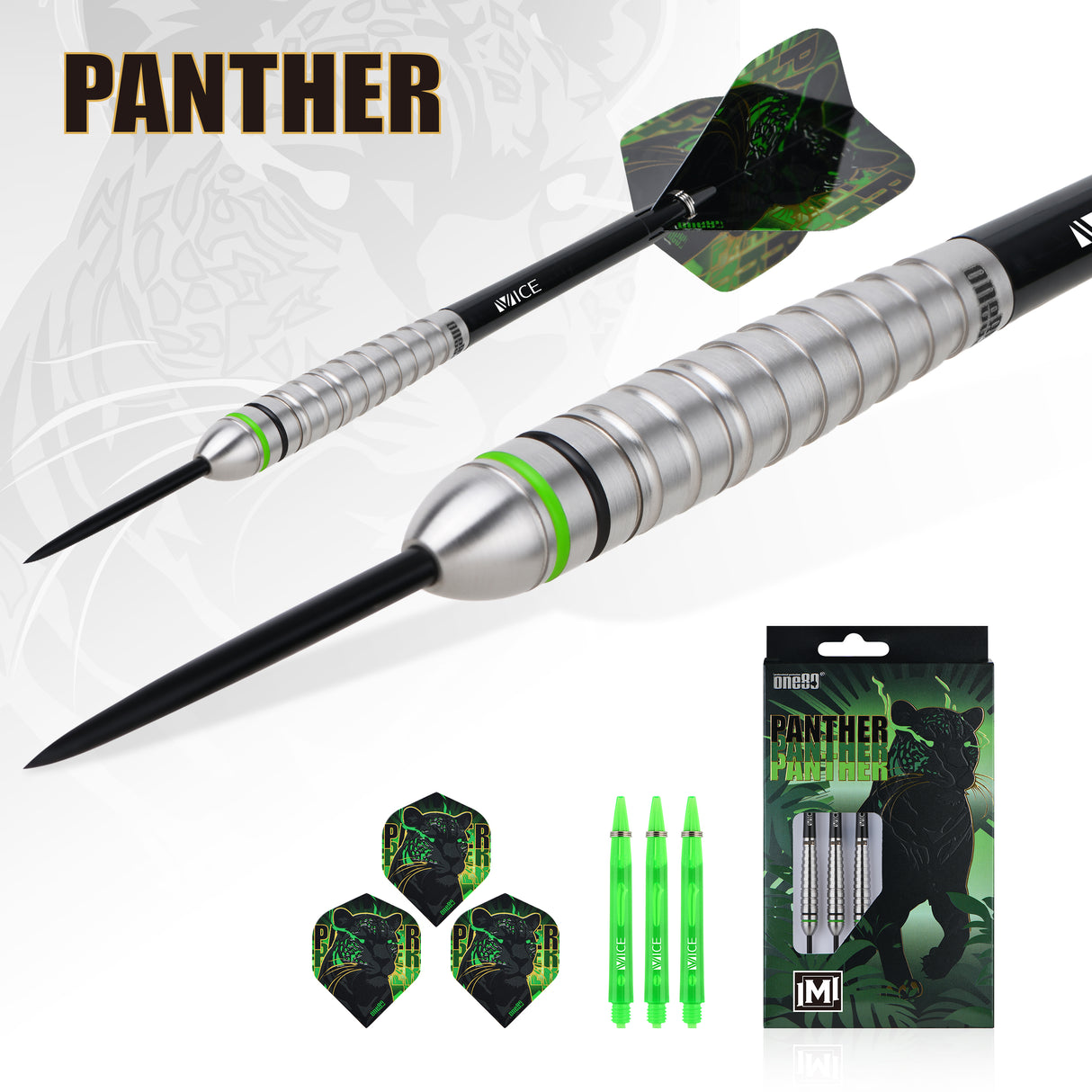 One80 Panther-M Darts - Stahlspitze - 90% Tungsten