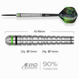 One80 Panther-C Darts - Stahlspitze - 90% Tungsten