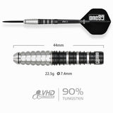 One80 Terry Tan Darts - Stahlspitze - 90% Tungsten