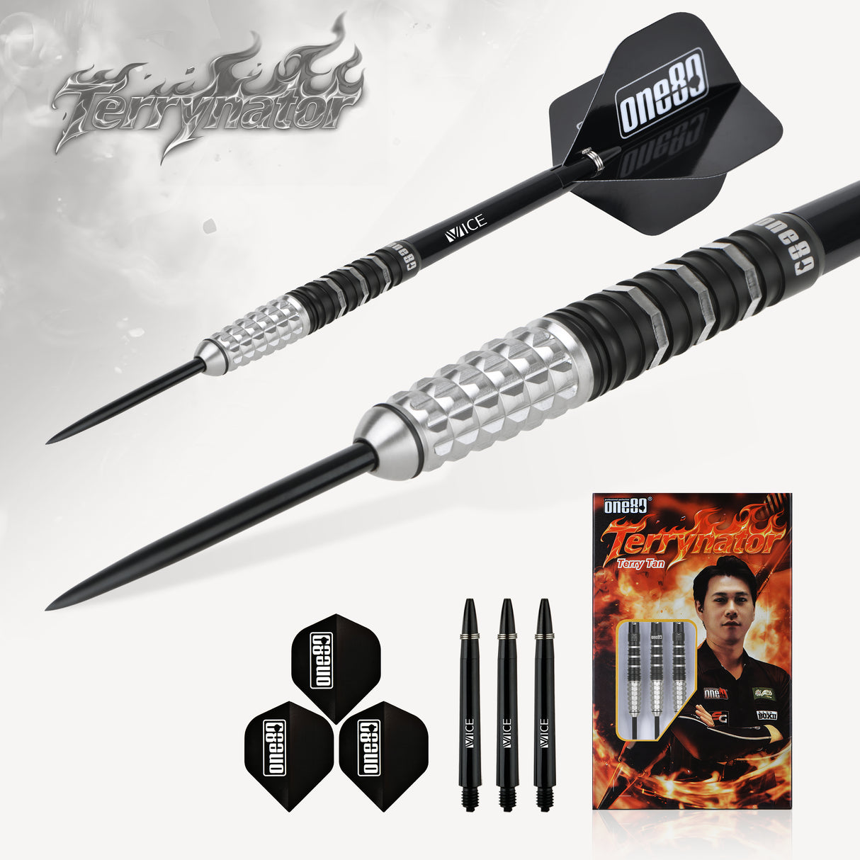 One80 Terry Tan Darts - Stahlspitze - 90% Tungsten