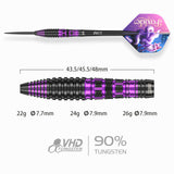 One80 Foxide Darts - Stahlspitze - 90% Tungsten - F2