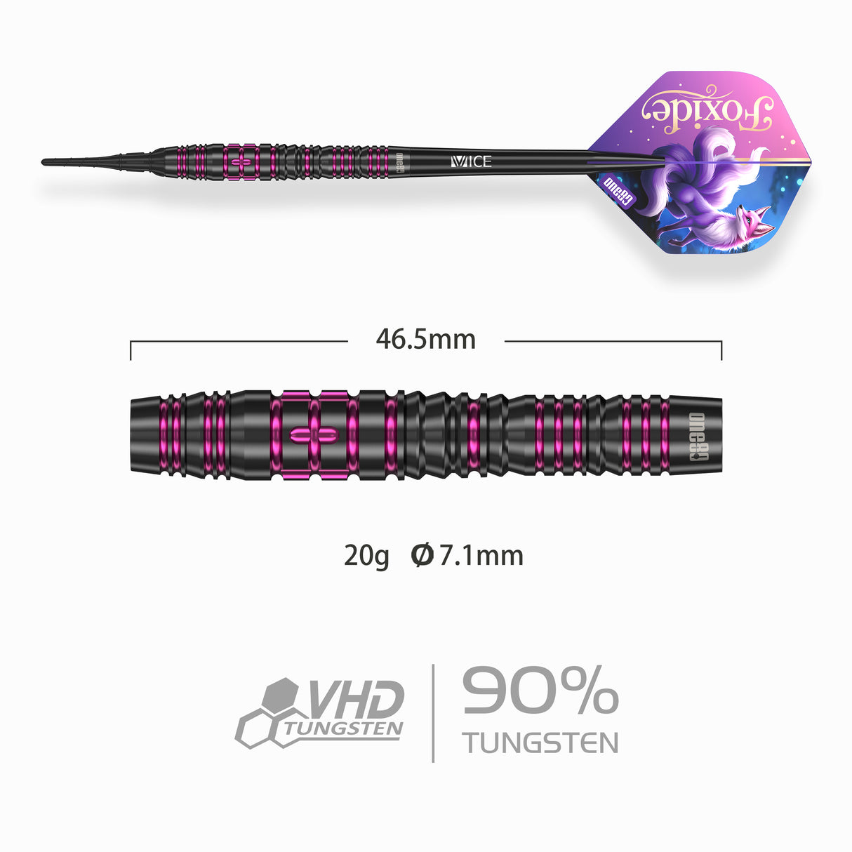 One80 Foxide Darts - Welche Spitze - 90% Tungsten - F4