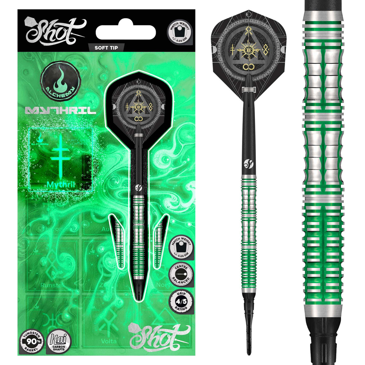 Shot Alchemy Darts - Welche Spitze - 90% Tungsten - Mythril