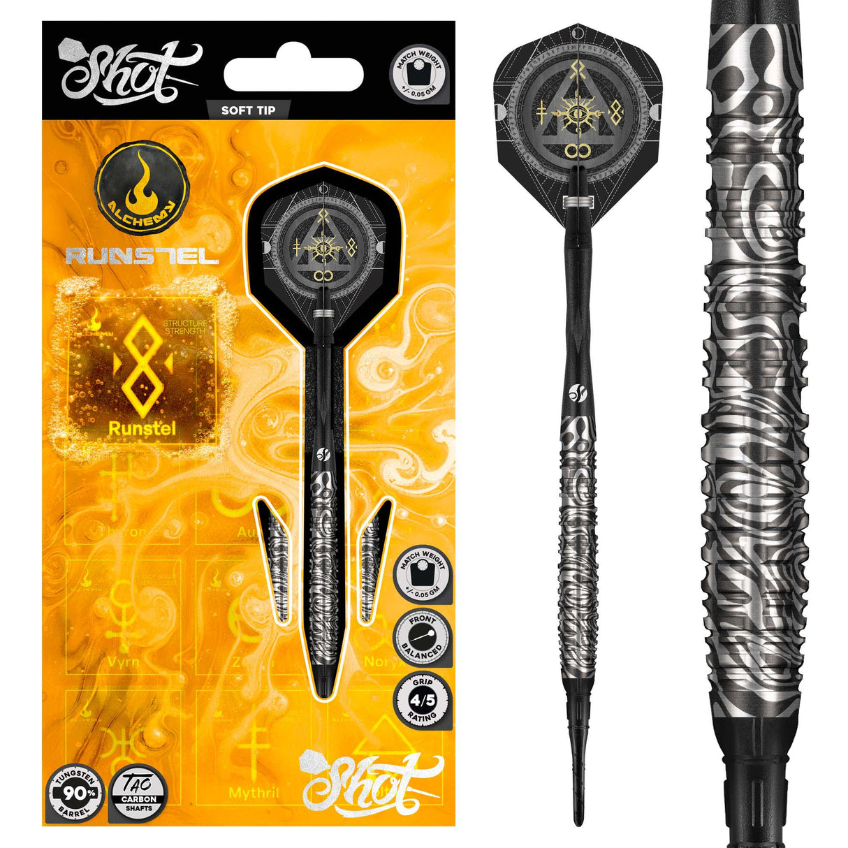 Shot Alchemy Darts - Welche Spitze - 90% Tungsten - Runstel