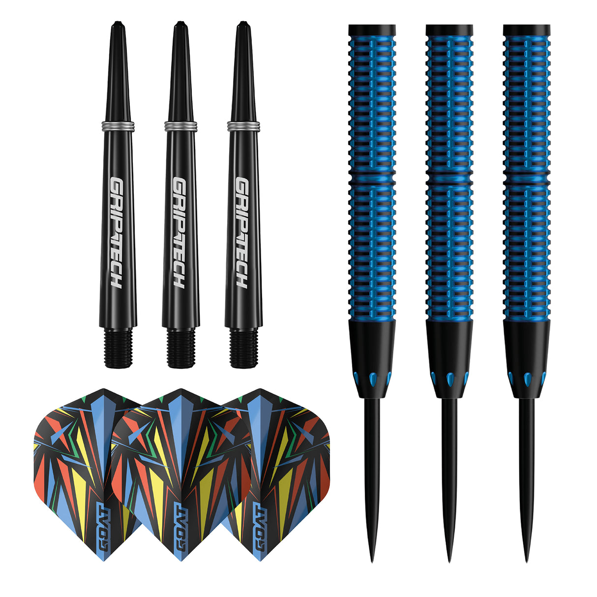 GOAT Athlete Darts - Stahlspitze - 90% Tungsten - Blau