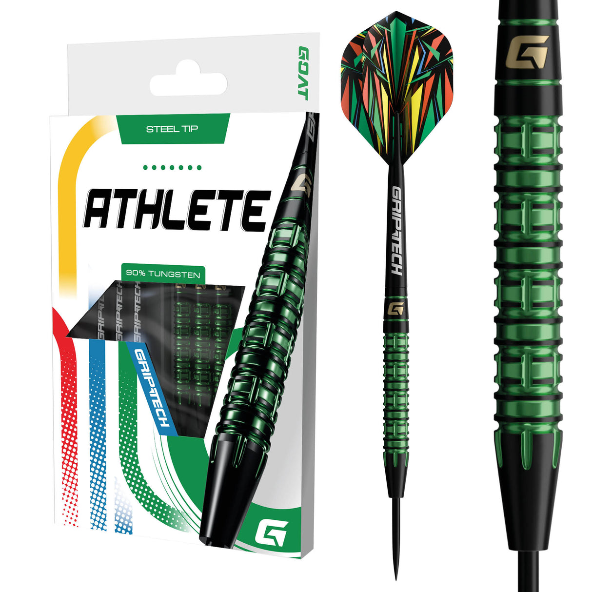 GOAT Athlete Darts - Stahlspitze - 90% Tungsten - Grün