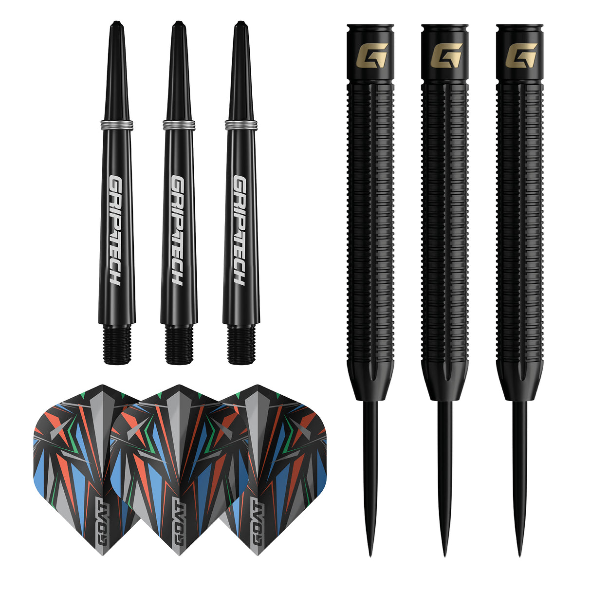 GOAT Athlete Darts - Stahlspitze - 90% Tungsten - Schwarz