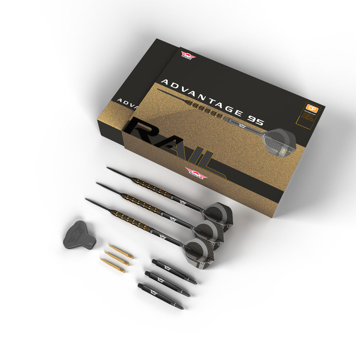 Bulls Advantage CP Darts - Stahlspitze - 95% Tungsten - Rail