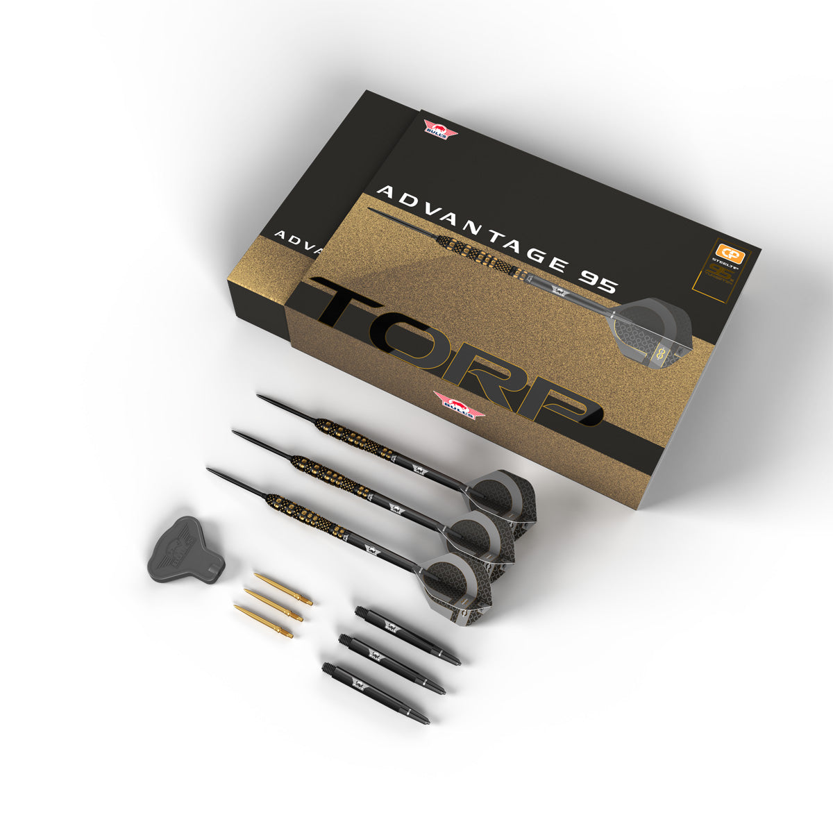 Bulls Advantage CP Darts - Stahlspitze - 95% Tungsten - Torpedo