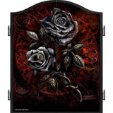 Alchemy Dartboard Cabinet - Official Licensed - Professional Design - Black - Roses