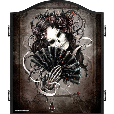 Alchemy Dartboard Cabinet - Official Licensed - Professional Design - Black - Lady Shinigami