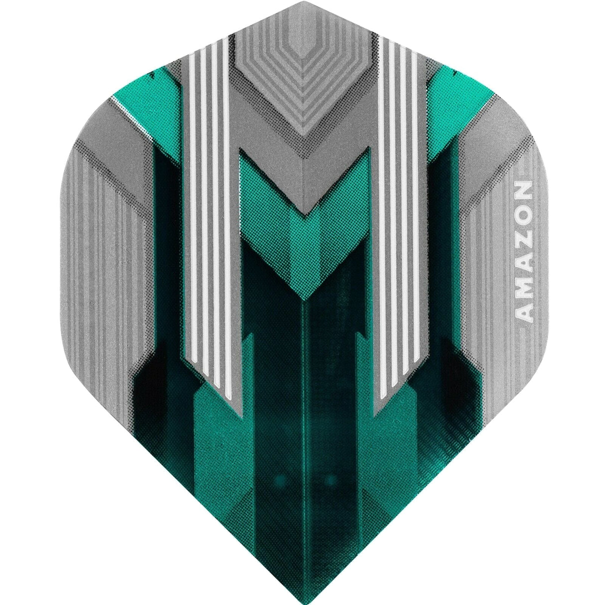 *Amazon Silver Dart Flights - No2 - Std - 100 Micron Aqua Blue