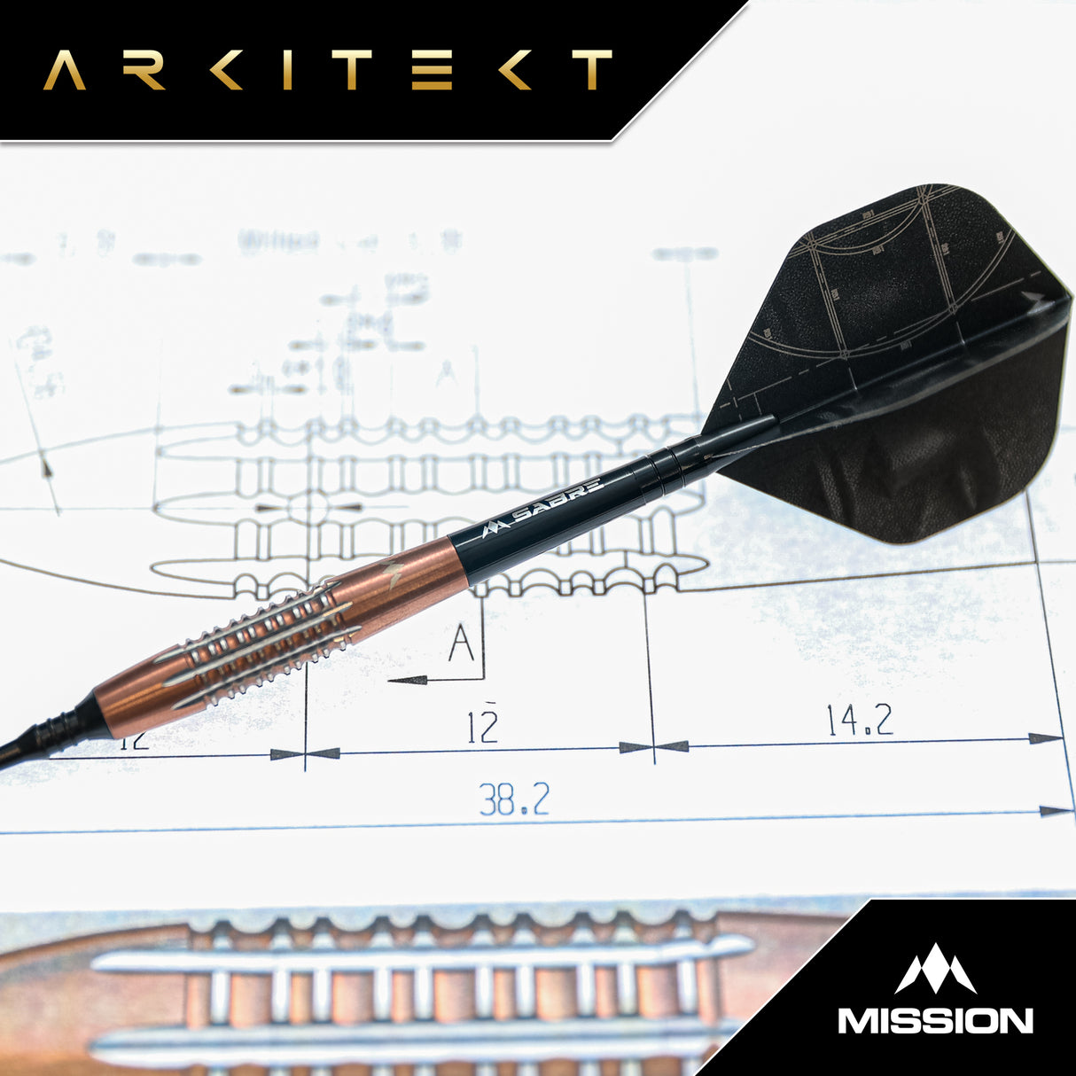 Mission Arkitekt Darts - Welche Spitze - 90% Tungsten - Bronze Silica PVD - 19g
