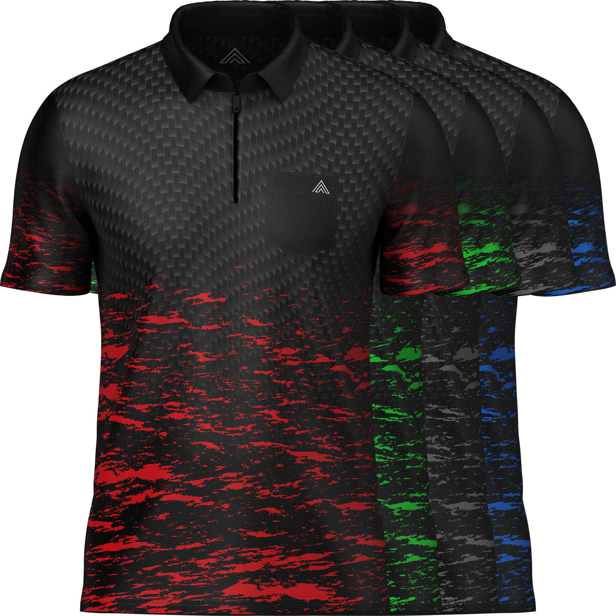 Arraz Lava Dart Shirt - mit Tasche - Schwarz &amp; Grün