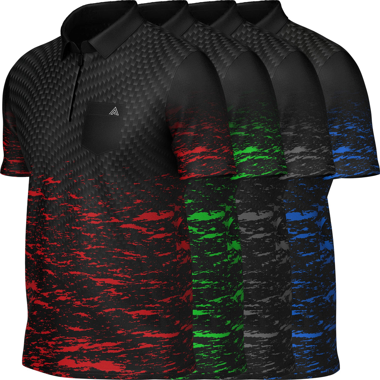 Arraz Lava Dart Shirt - mit Tasche - Schwarz &amp; Grün