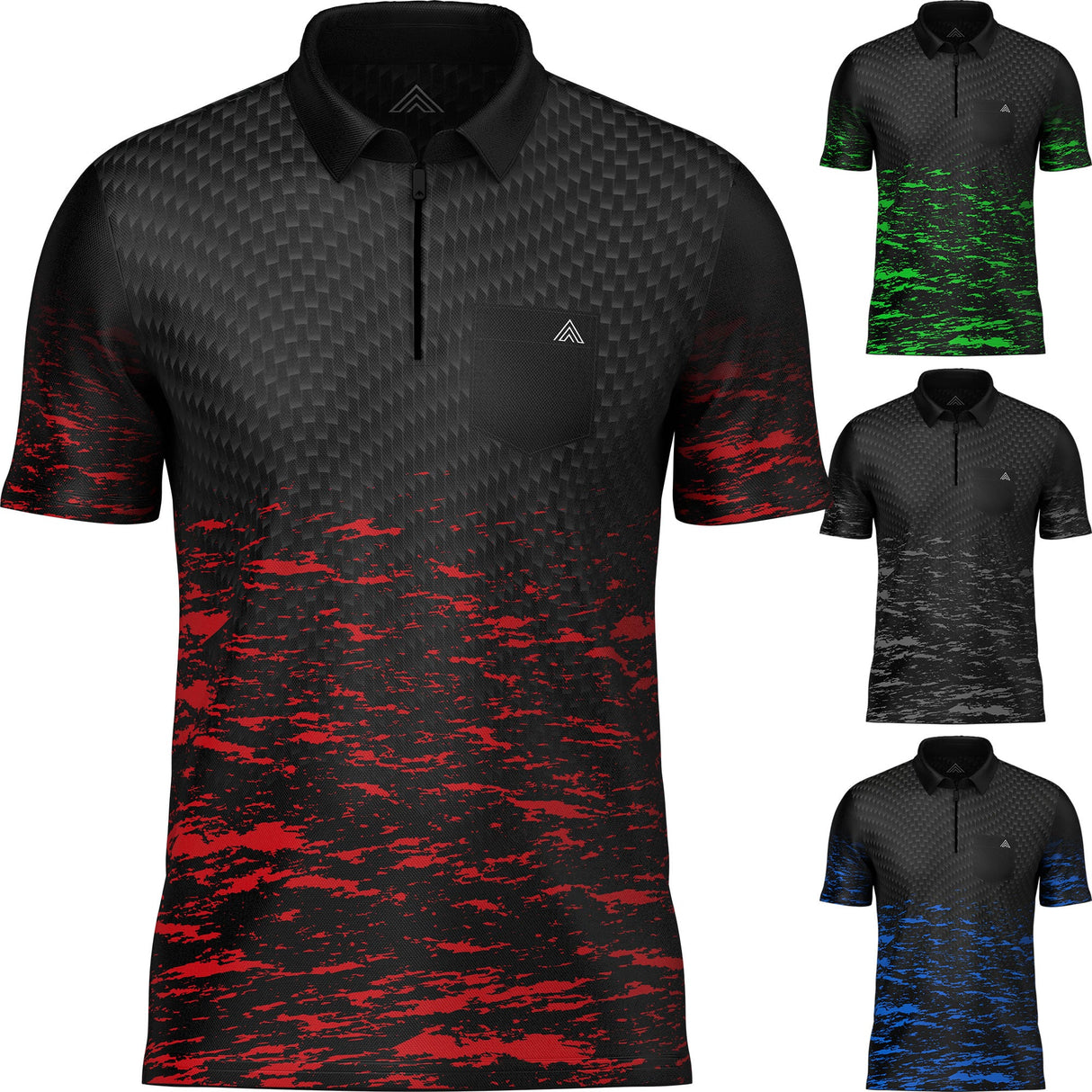 Arraz Lava Dart Shirt - mit Tasche - Schwarz &amp; Grün