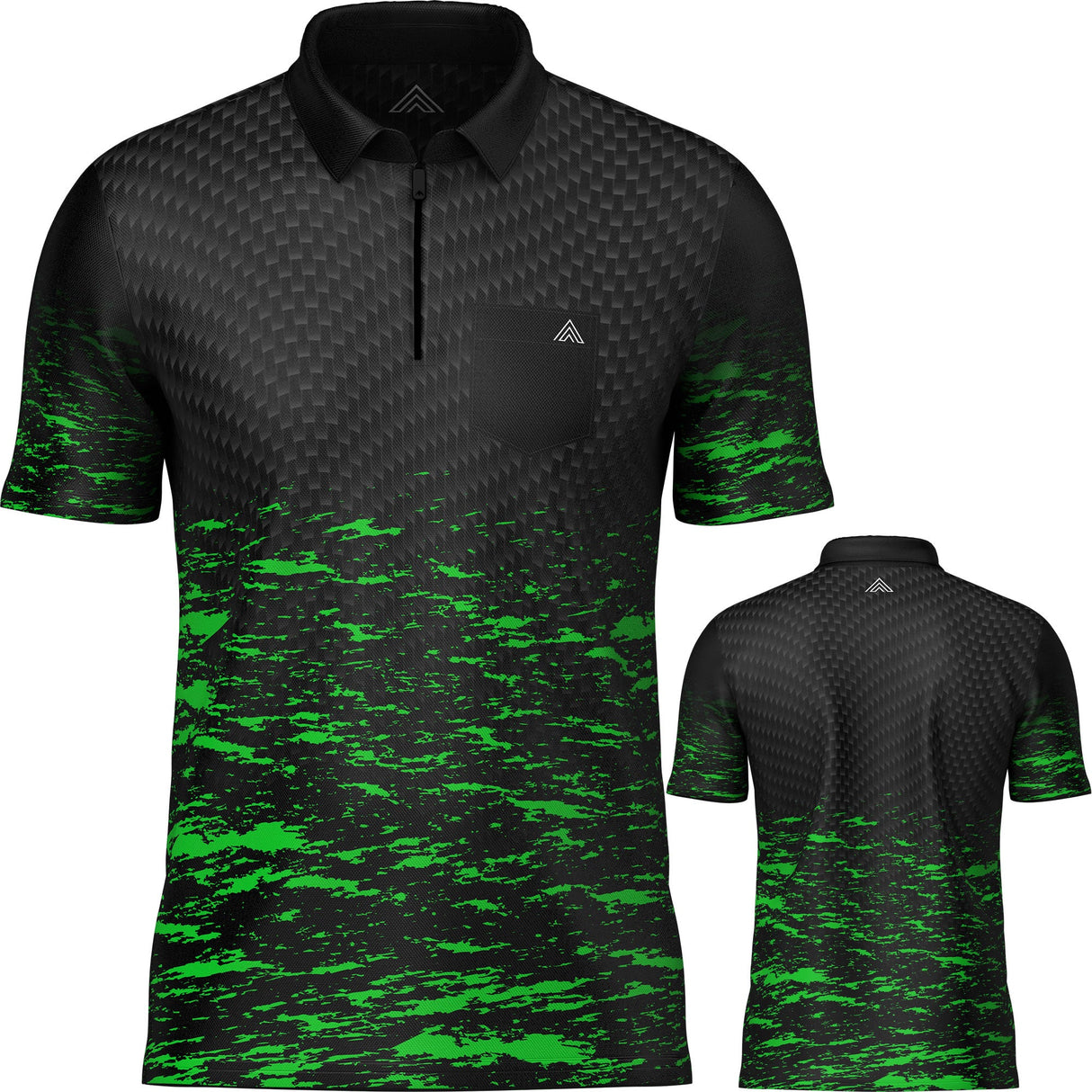 Arraz Lava Dart Shirt - mit Tasche - Schwarz &amp; Grün