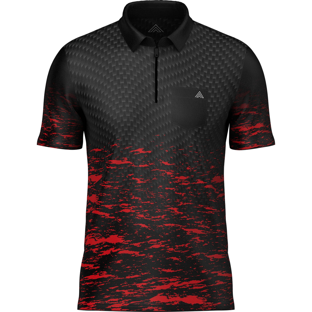 Arraz Lava Dart Shirt – mit Tasche – Schwarz &amp; Rot