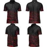 Arraz Lava Dart Shirt – mit Tasche – Schwarz &amp; Rot