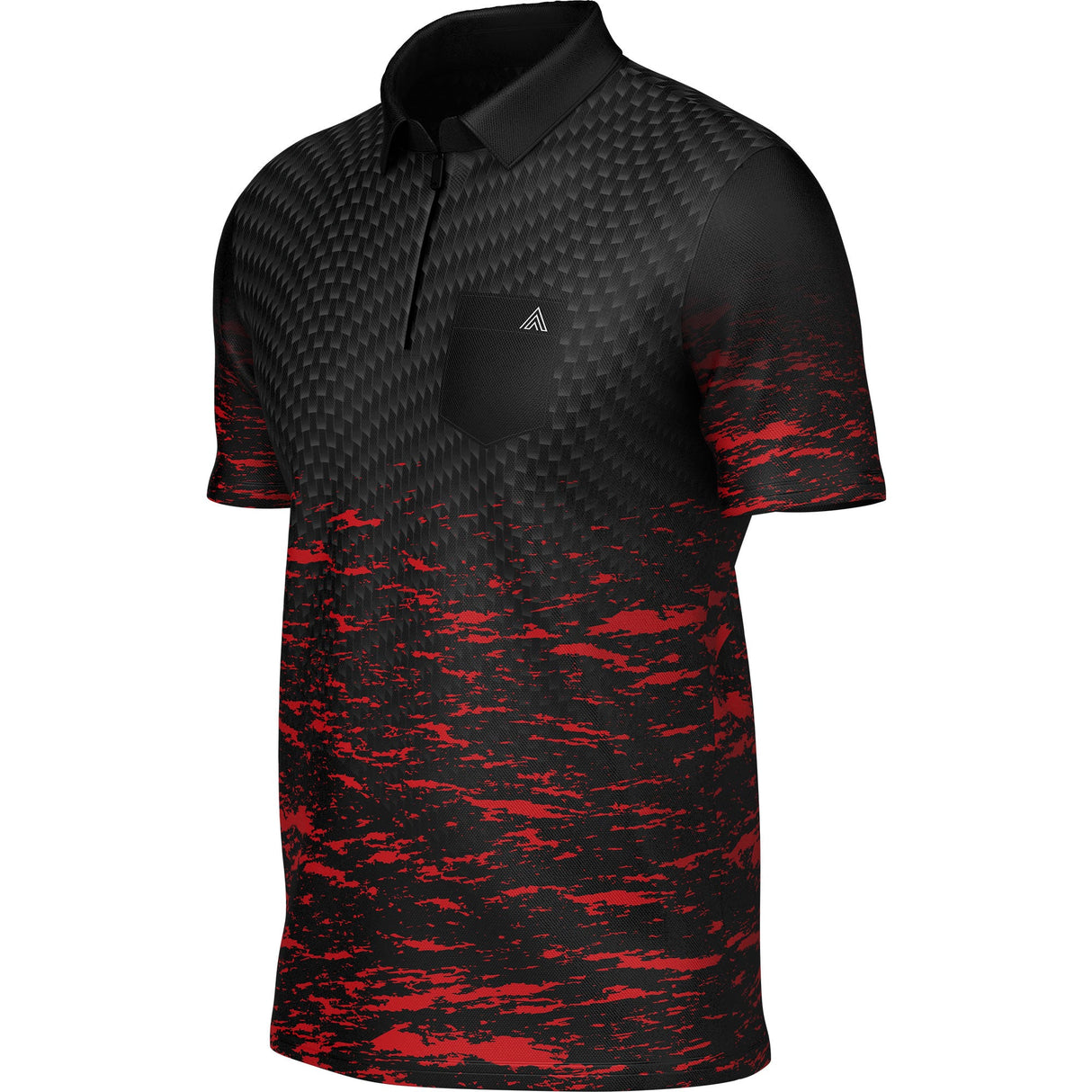Arraz Lava Dart Shirt – mit Tasche – Schwarz &amp; Rot