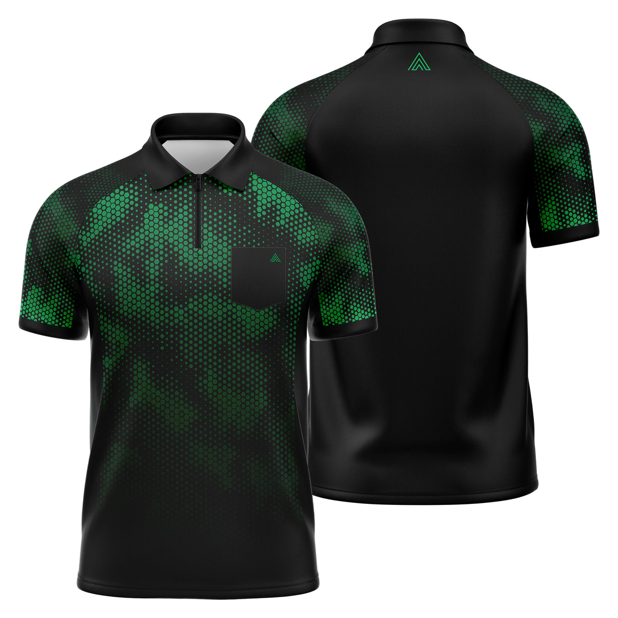 Arraz Hex Dart Shirt - Leicht - Schwarz & Grün - Youth