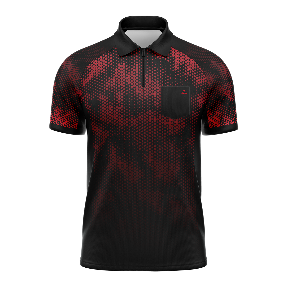 Arraz Hex Dart Shirt - Leicht - Schwarz & Rot - Youth