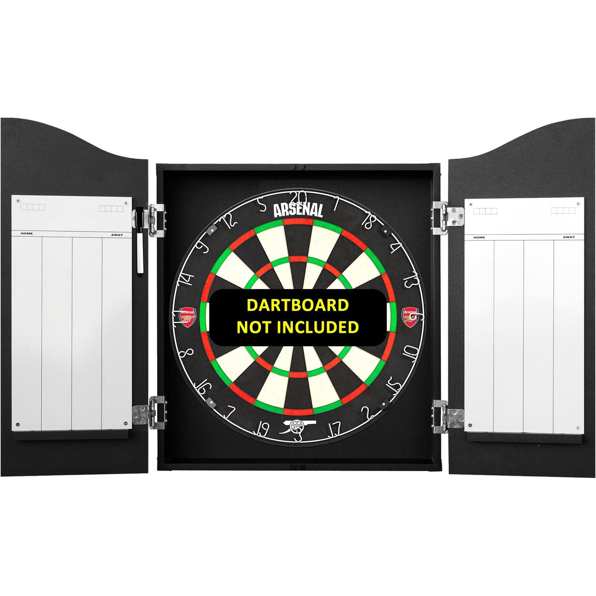 Arsenal FC Dartboard Cabinet - Official Licensed - The Gunners - C1 - Red - Crest